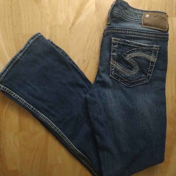 Silver Jeans Aiko Bootcut Denim Blue Jeans Pants - Picture 1 of 9